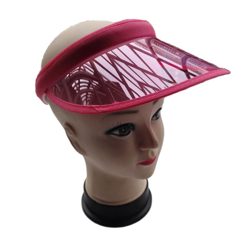 Baseball Cap Structured - New Simple Transparent PVC Plastic Sun