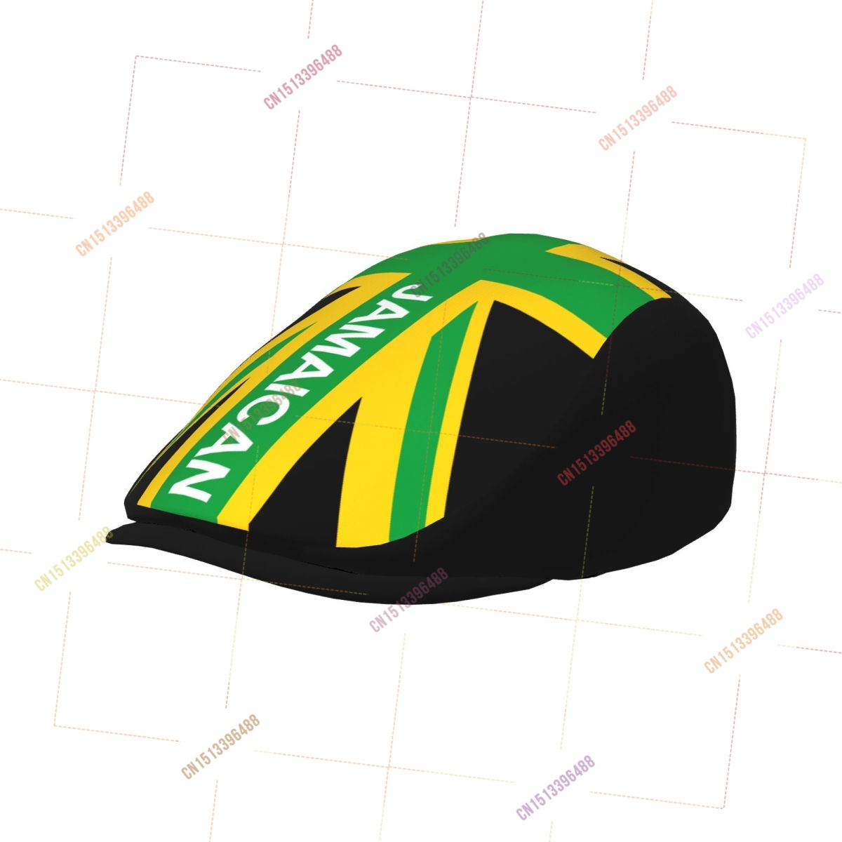 Jamaica UK Flag Men Women Flat - Newsboy Cap Ivy recension och pris
