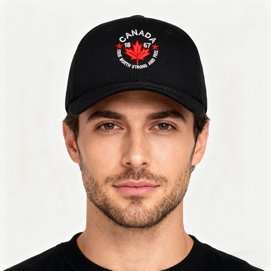 Embroidered Canada True North  - Baseball Cap Structured recension och pris