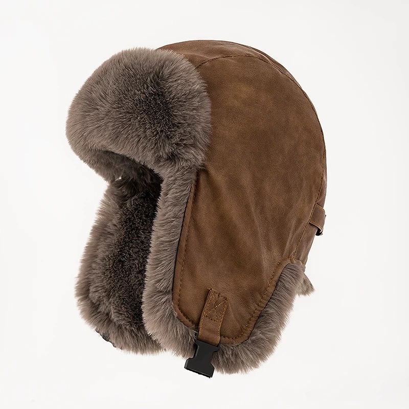 1pcs Men's Winter Retro leathe - Winter Trapper Hat recension och pris