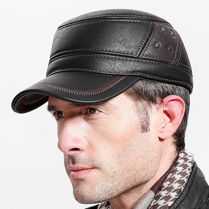 Cowskin Genuine Leather Baseba - Baseball Cap Structured recension och pris