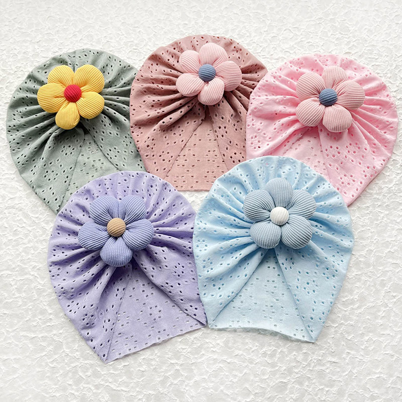 3D Flower Baby Turban Cap Summ - Dad Hat Cotton recension och pris