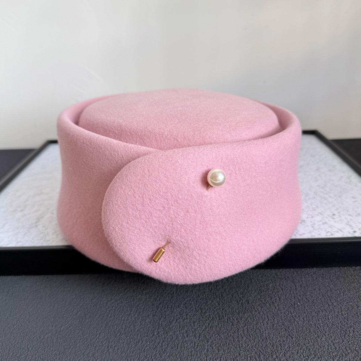 Fall Winter New 100% Pink Blac - Beret French Wool recension och pris