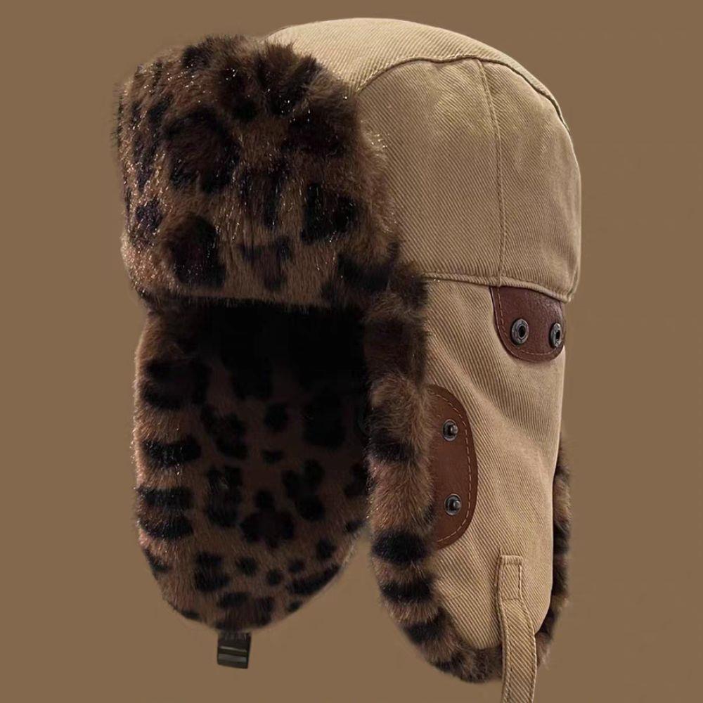 1pcs Men's Winter Leopard prin - Trapper Hat Ear Flap recension och pris