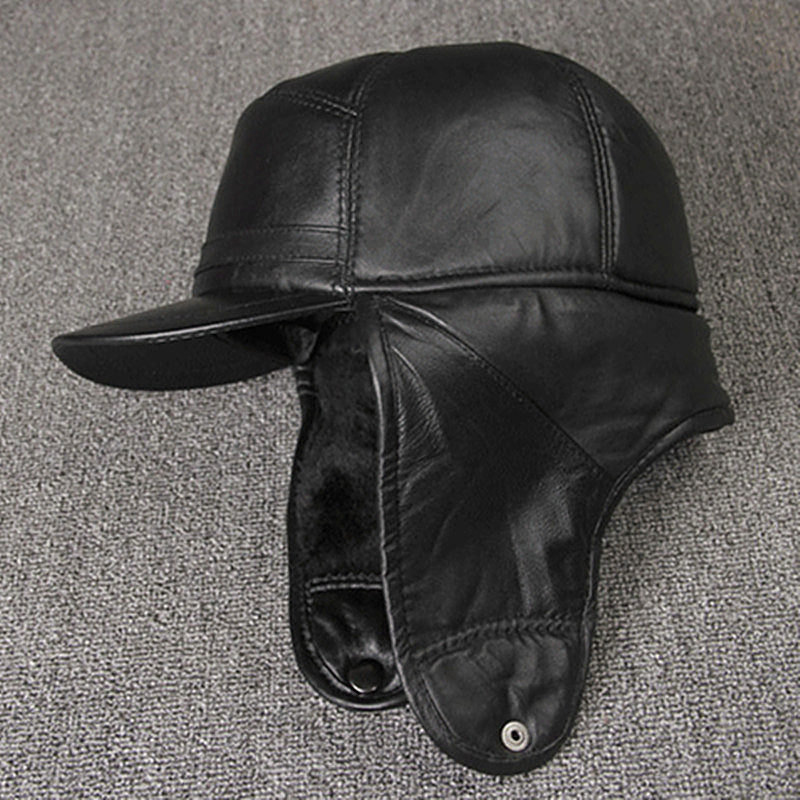Genuine Leather caps Winter Wa - Winter Trapper Hat recension och pris